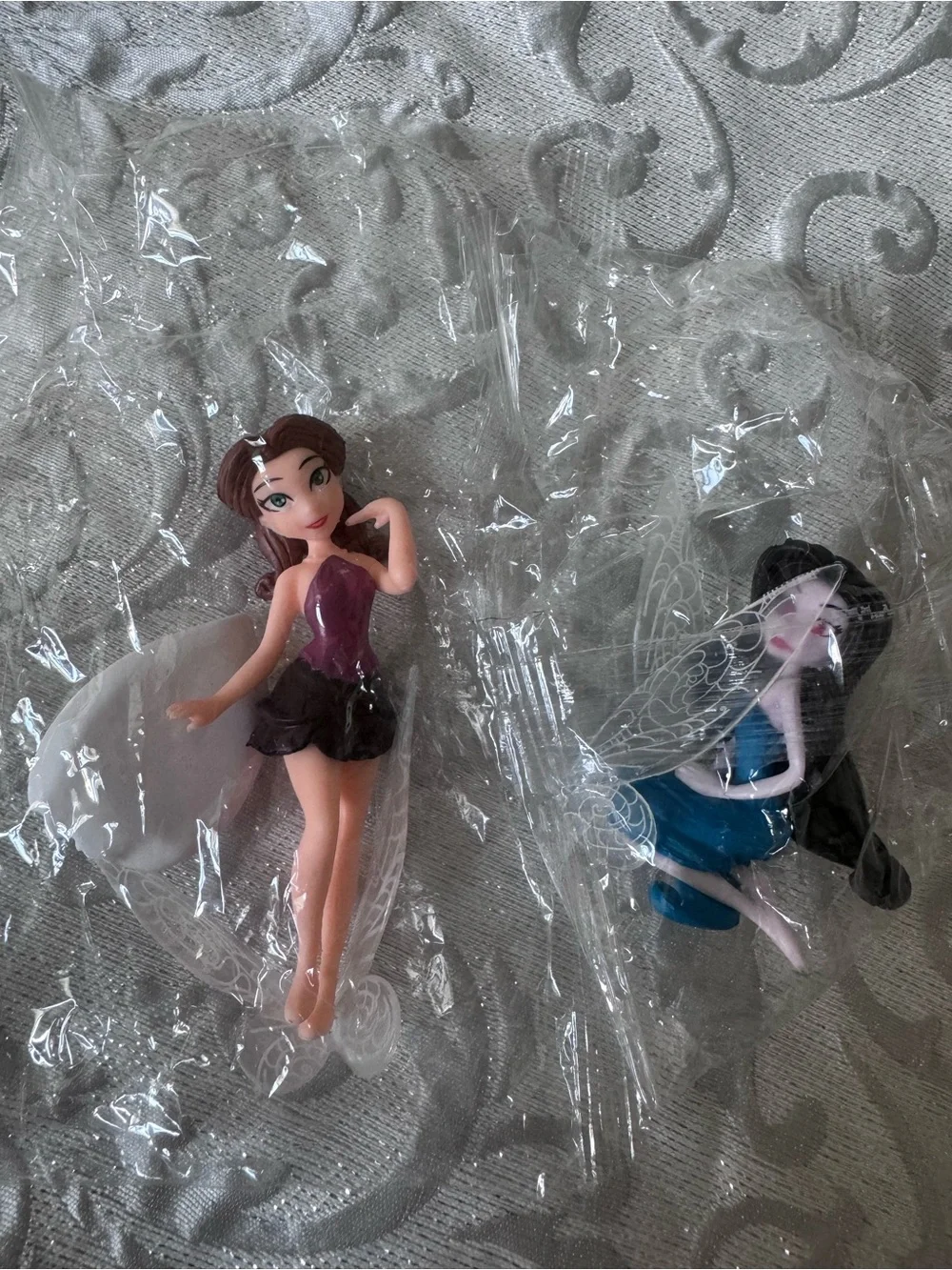 2 Fairy Doll Playset - Pink & Blue Fairy Figures for Kids