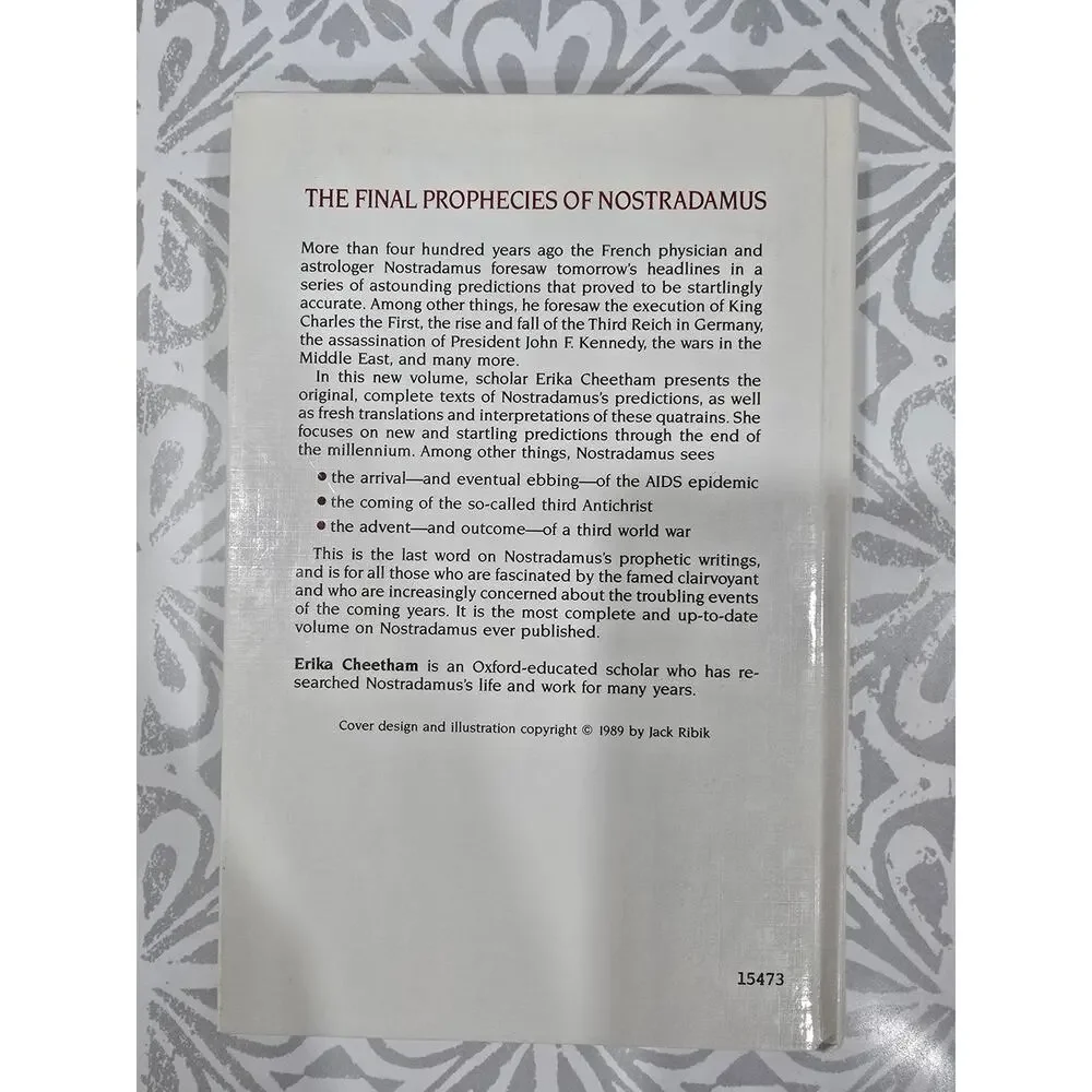 The Final Prophecies of Nostradamus hardcover edition