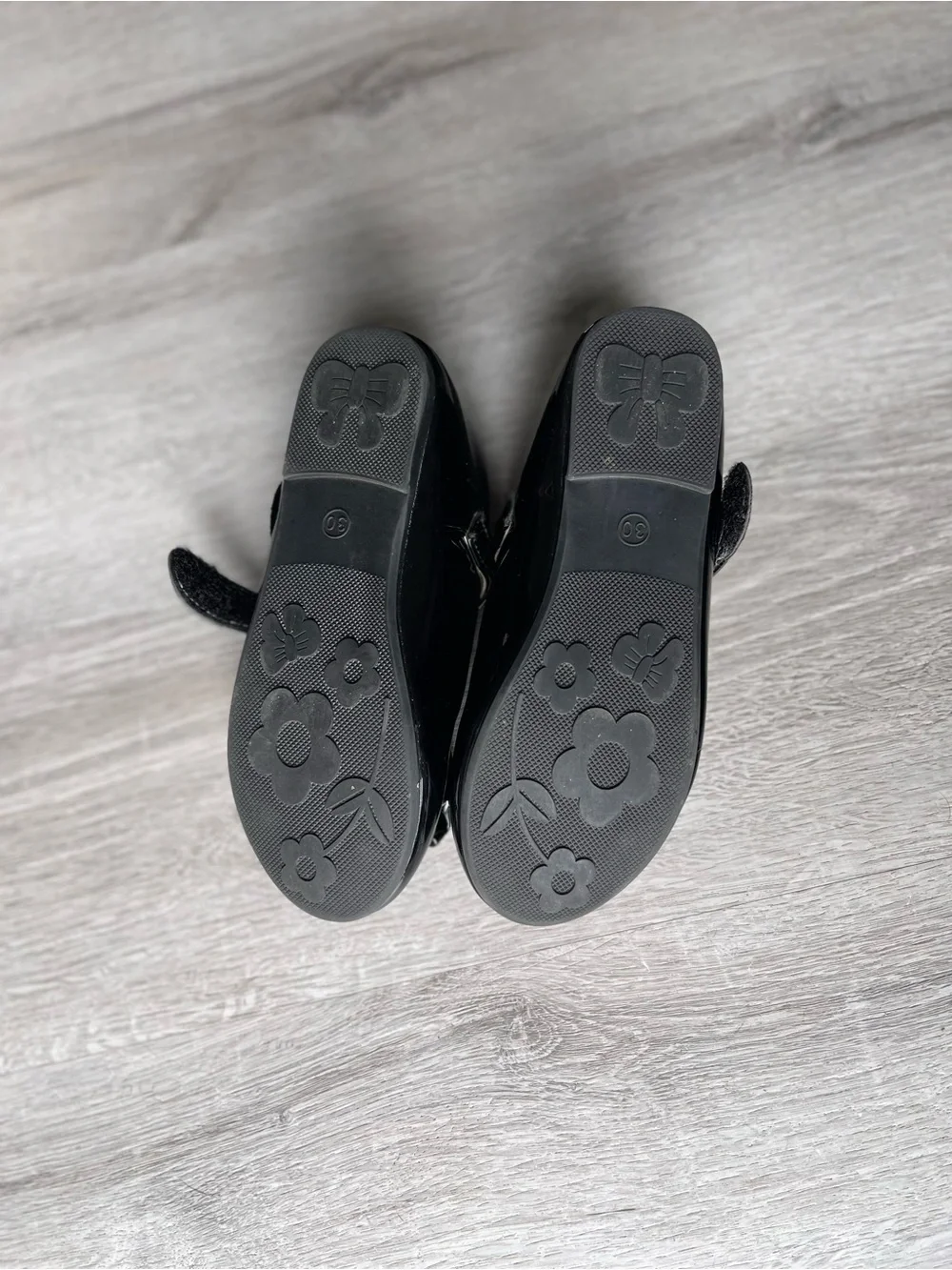 N/A girls black polished