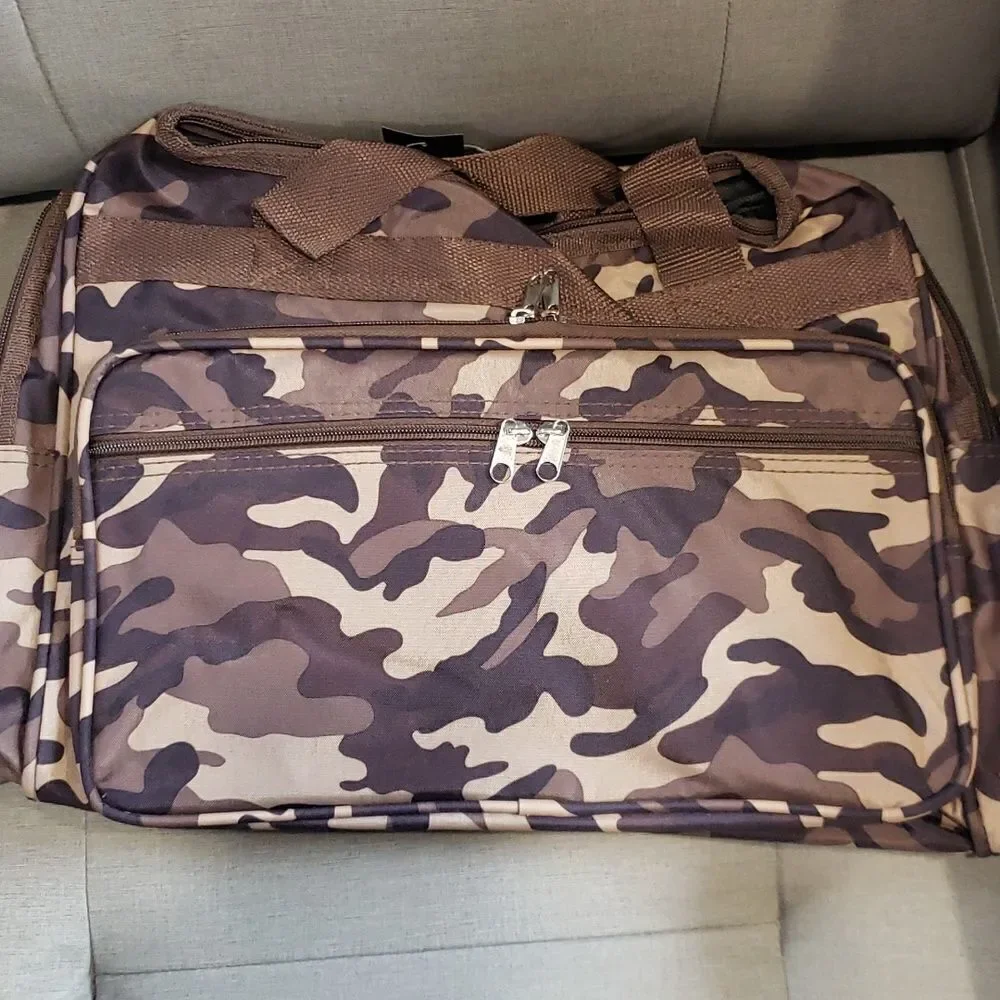 Canvas Camouflage Duffle Bag - 18