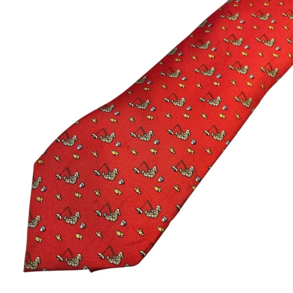 HERMÈS silk tie