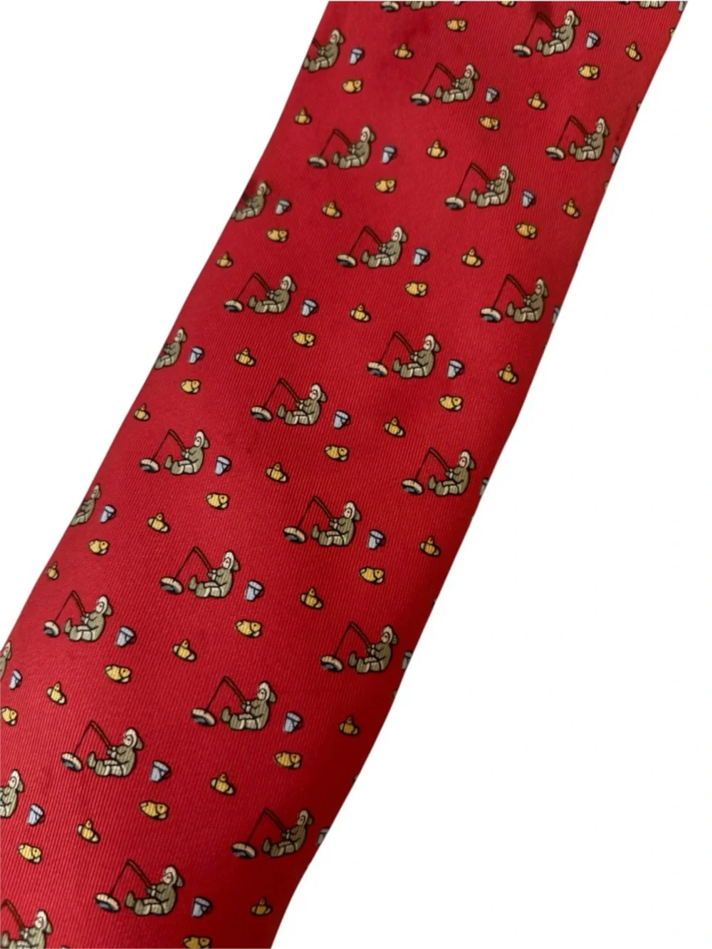 HERMÈS silk tie