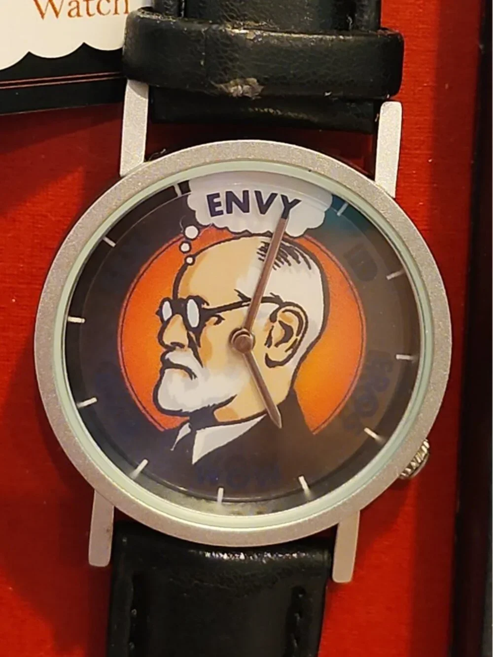 Unemployed Philosophers Guild~Watch~Sigmund Freud~In Box~Nice Working Condition!
