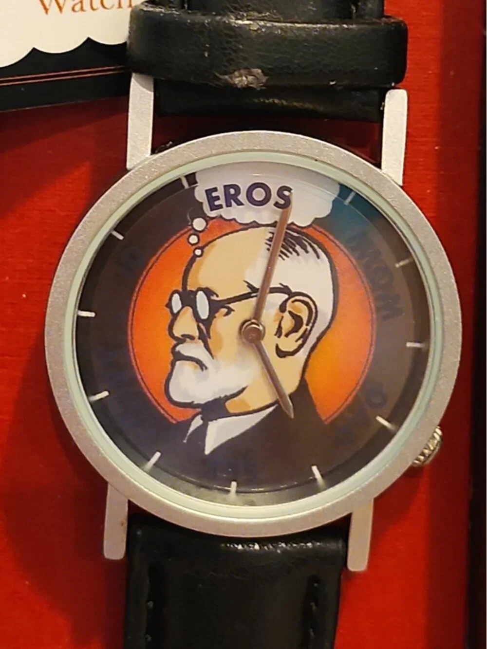 Unemployed Philosophers Guild~Watch~Sigmund Freud~In Box~Nice Working Condition!