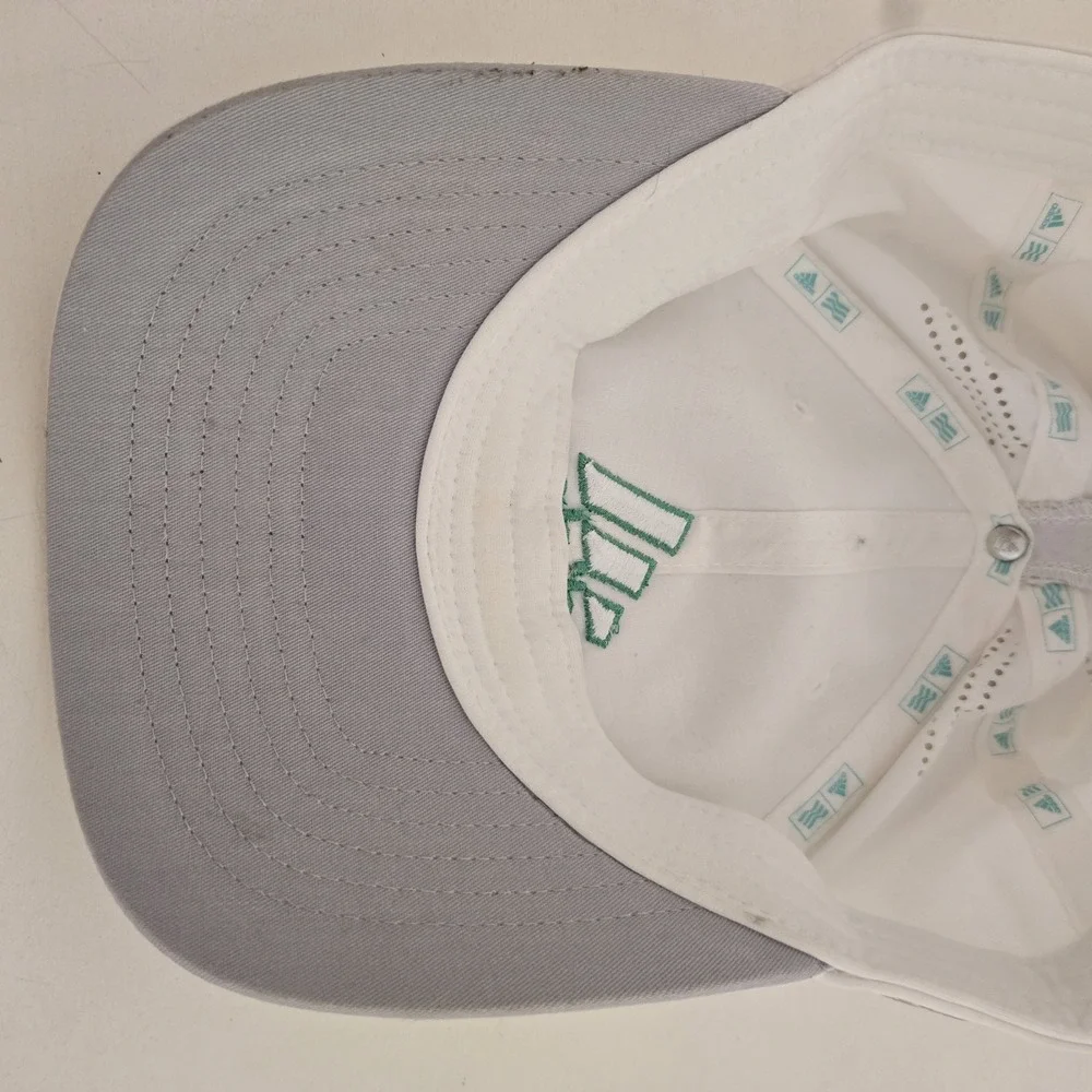 Adidas TaylorMade Mens Flex Fit Tour Preferred Fitted Hat Cap S/M White Golf