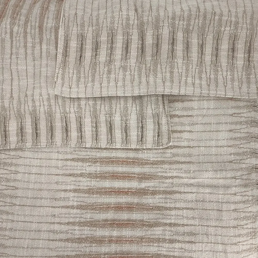 Ralph Lauren Mason Geo Stripe Queen Duvet Cover Set 3pc Cotton Percale