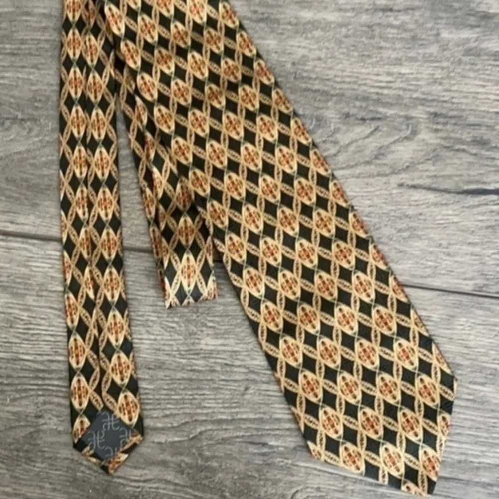 Tino Casino tie Black & Saffron men's tie
