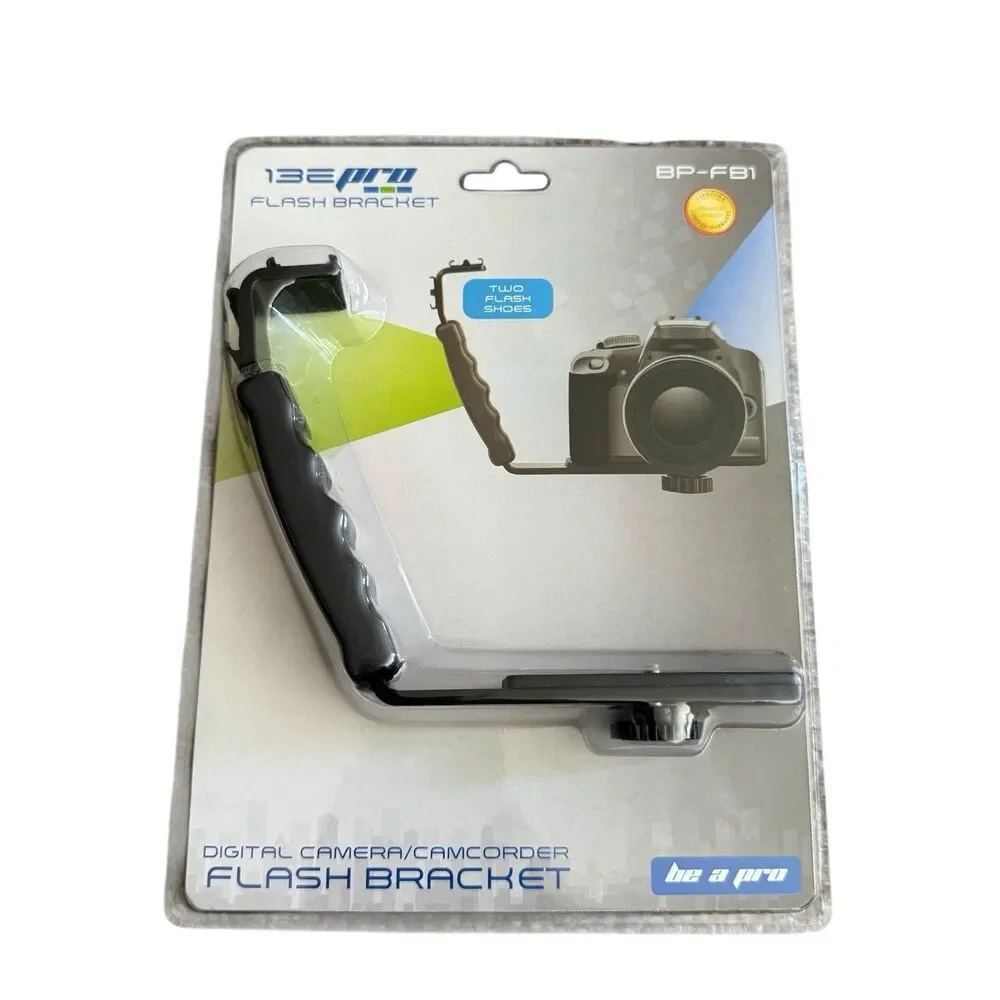 Be-Pro Heavy Duty Photography L Bracket with‎ 2 Flash Shoe Mounts