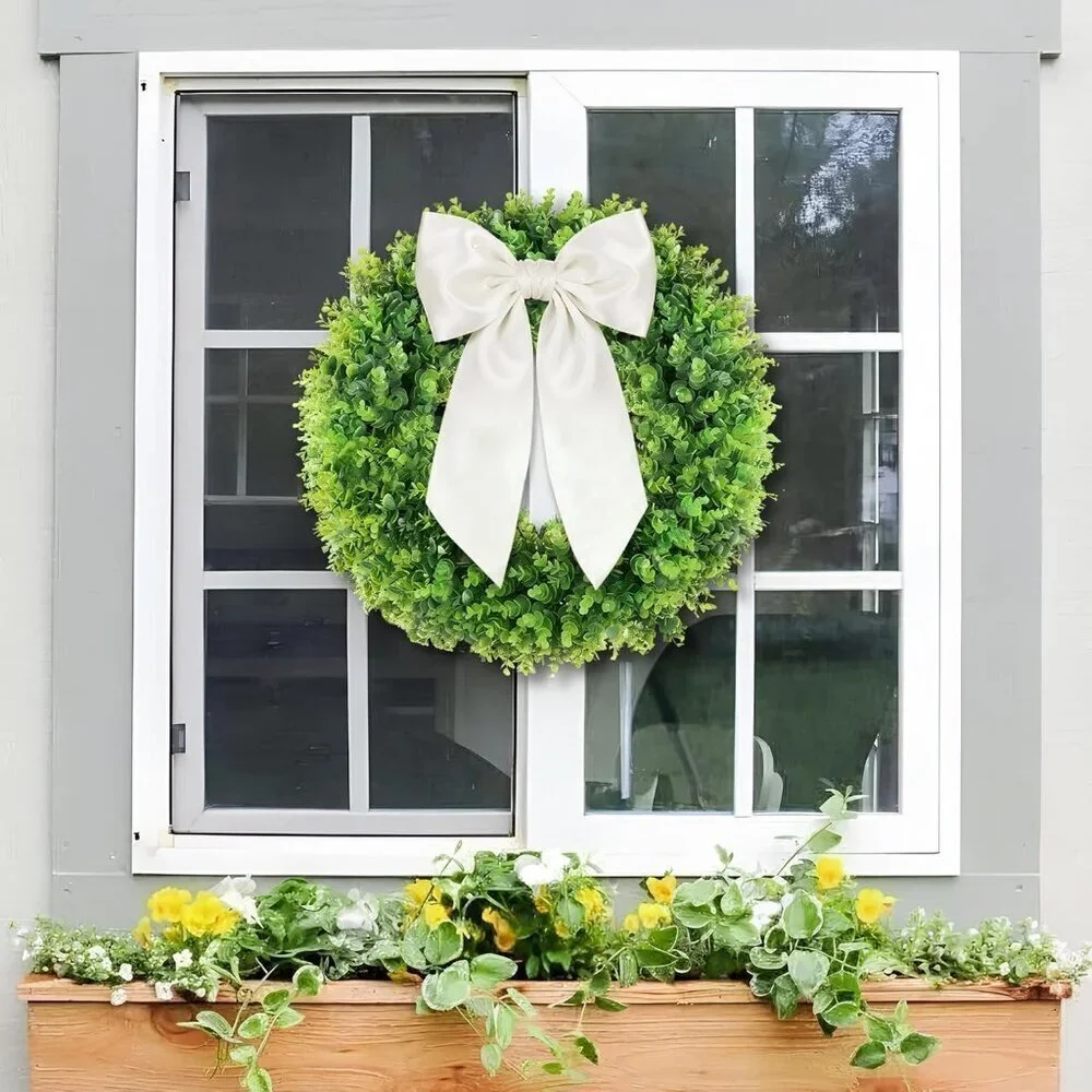 N/A artificial boxwood