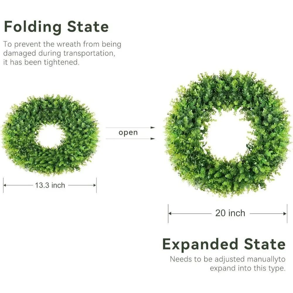 N/A artificial boxwood