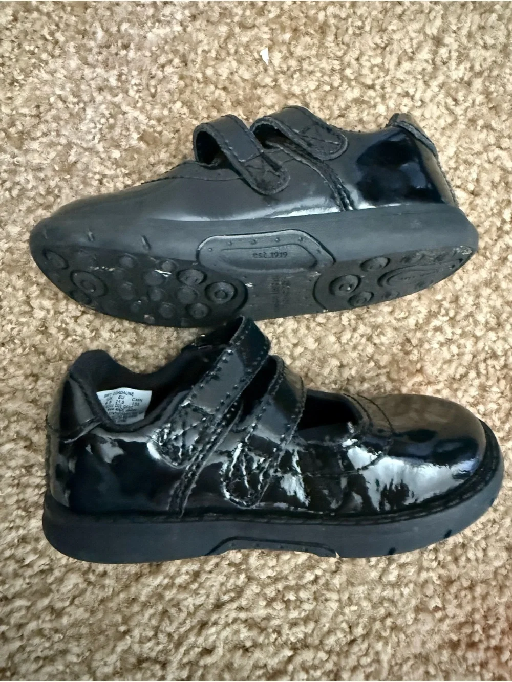 Stride Rite shiny black