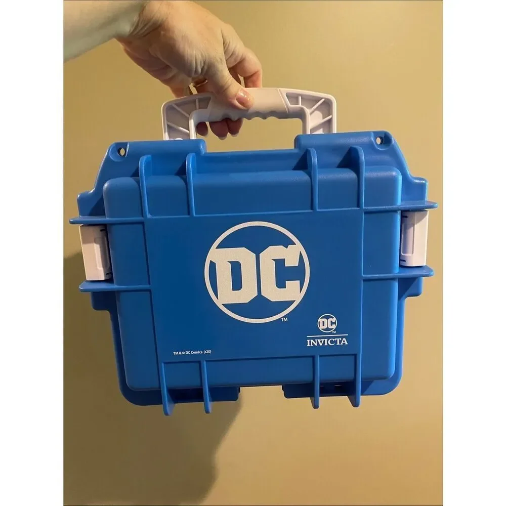 Invicta Blue and White DC Logo Hard Case (watch not included)