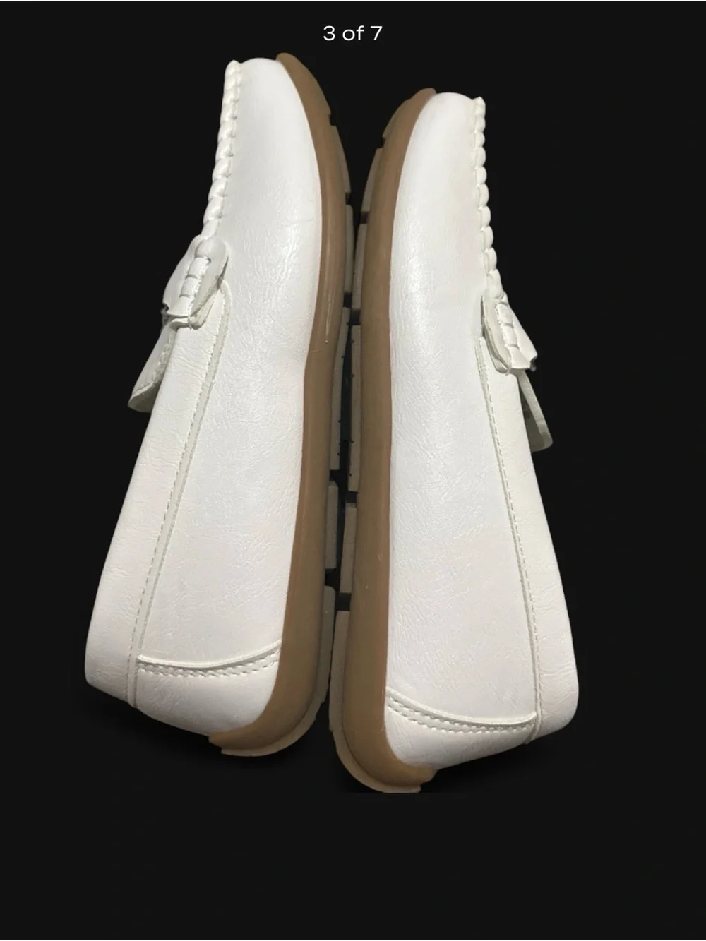 Josmo White Kids Leather Bit Moccasin Loafers