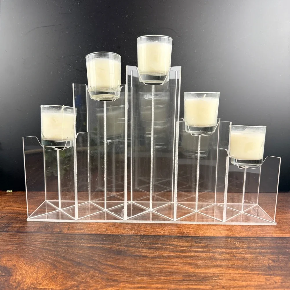 Van Horn Hayward Acrylic 5 Votive Candleholder Mid Century Modern Houston
