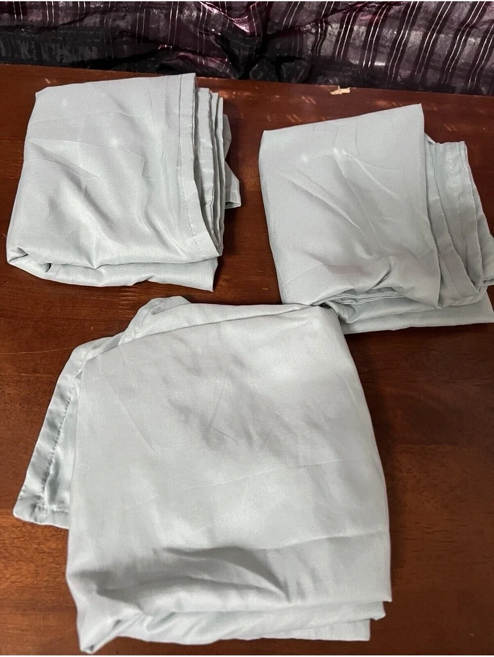 3  Pillow Covers 27”x27” Green Solid Color - 100 % Polyester
