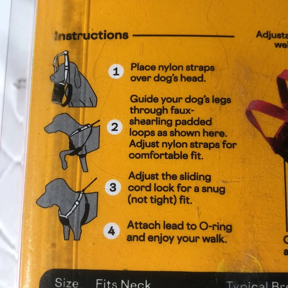 NWT Embrace the pace no pull dog harness M