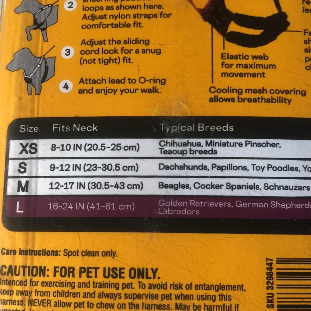 NWT Embrace the pace no pull dog harness L