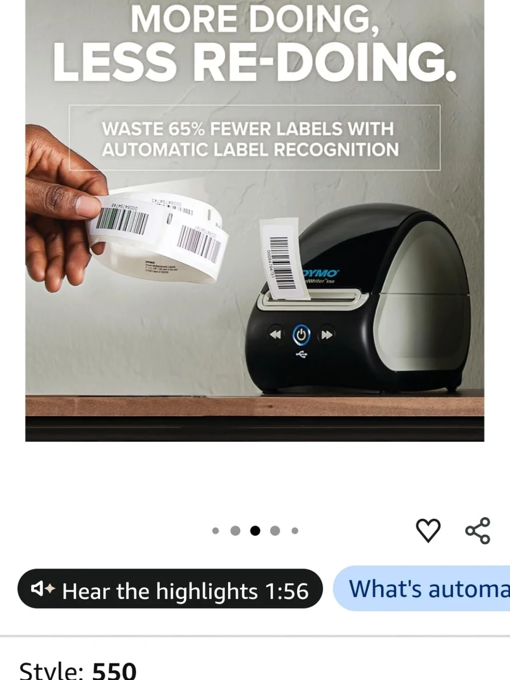 Dymo compact label