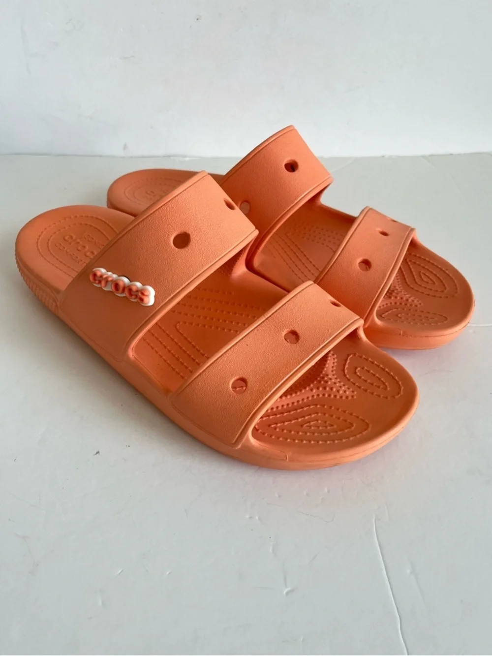 Crocs Double Strap Slide Sandals Peaches Unisex M10 W12