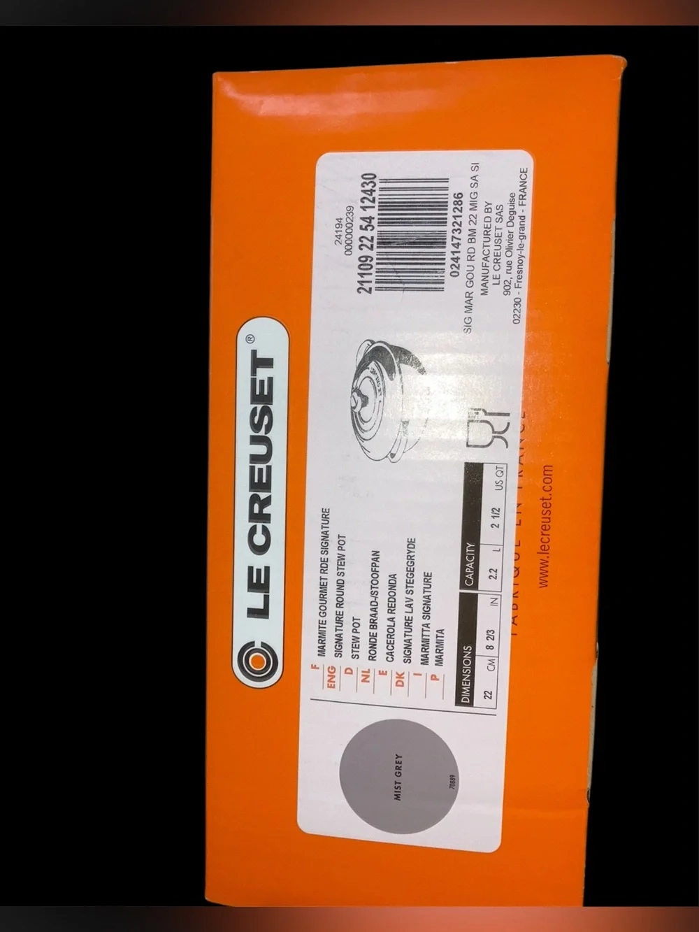 Le Creuset authentic le
