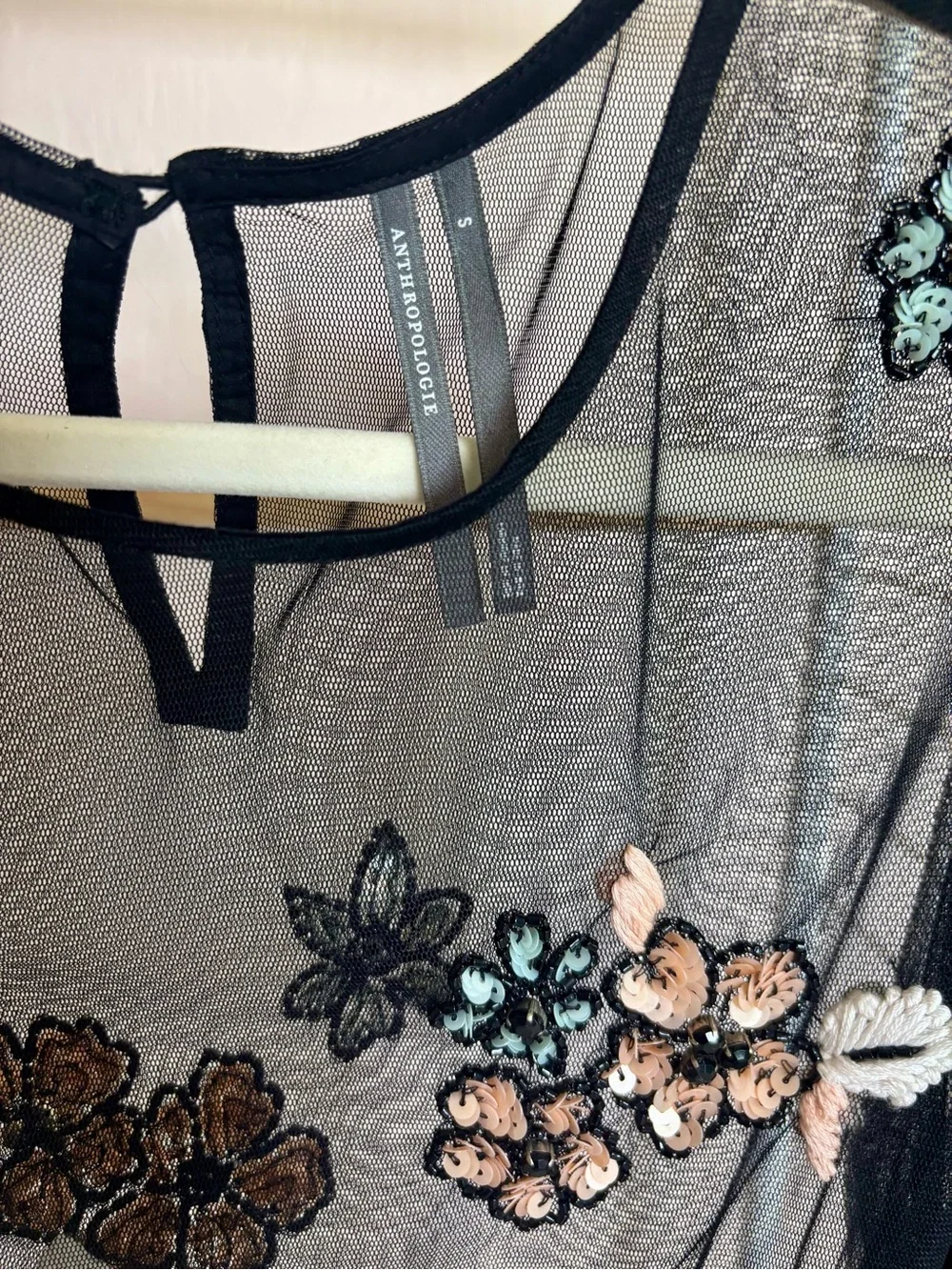 Anthropologie sheer black