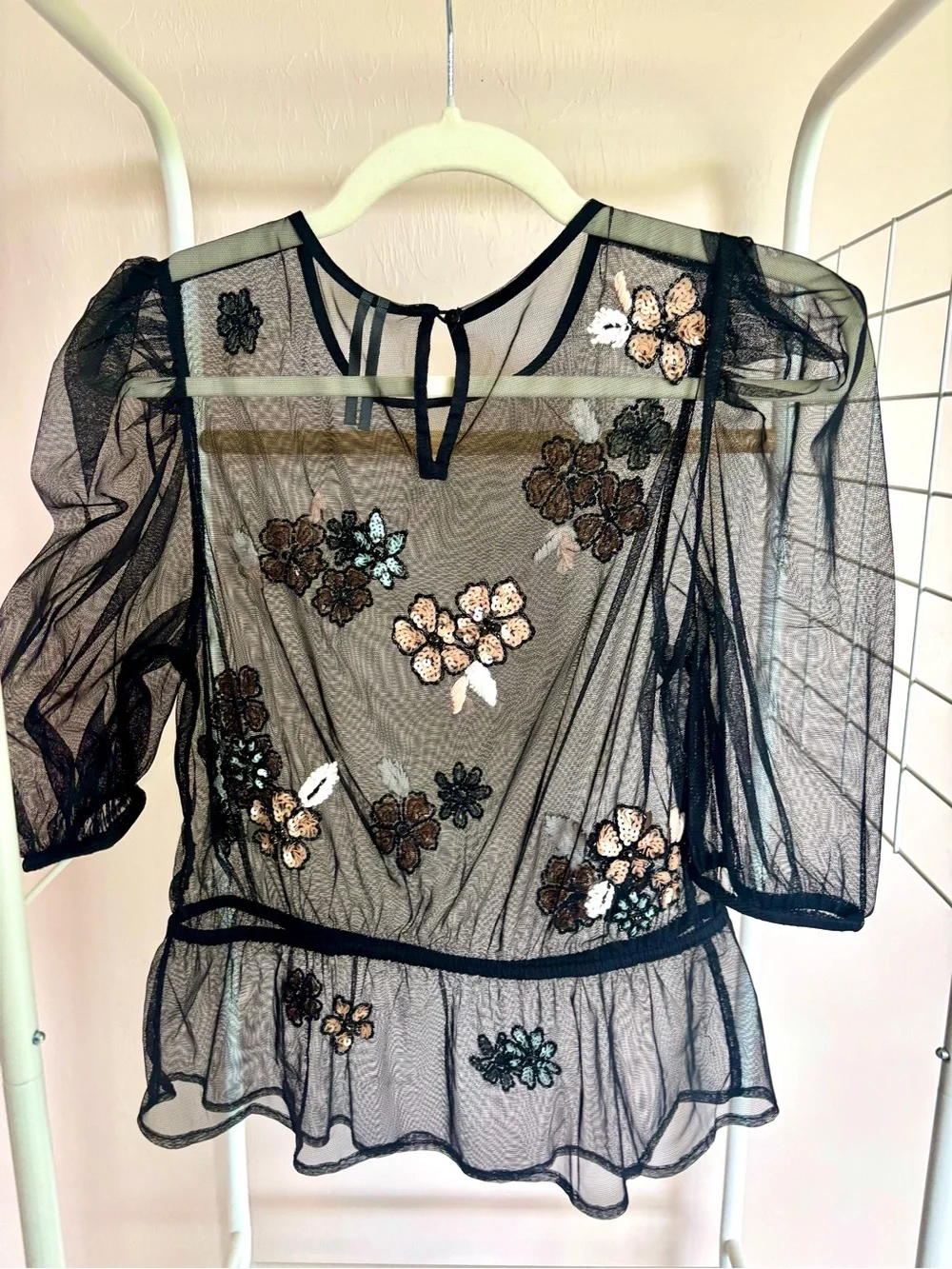 Anthropologie sheer black