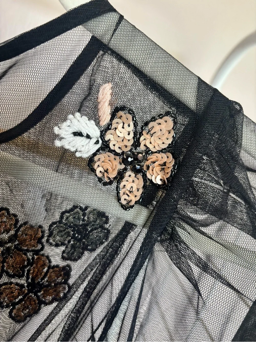 Anthropologie sheer black