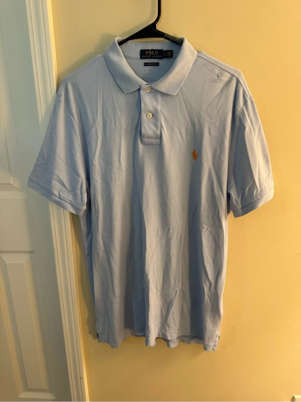 Ralph Lauren Light Blue Polo with Gold Pony