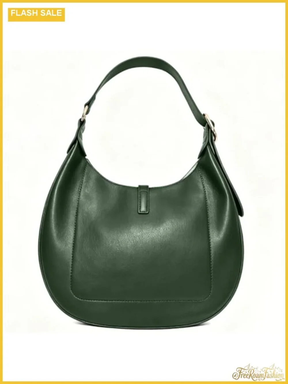 Faux Leather Hobo Shoulder Bag Adjustable Strap Handbag Women Purse