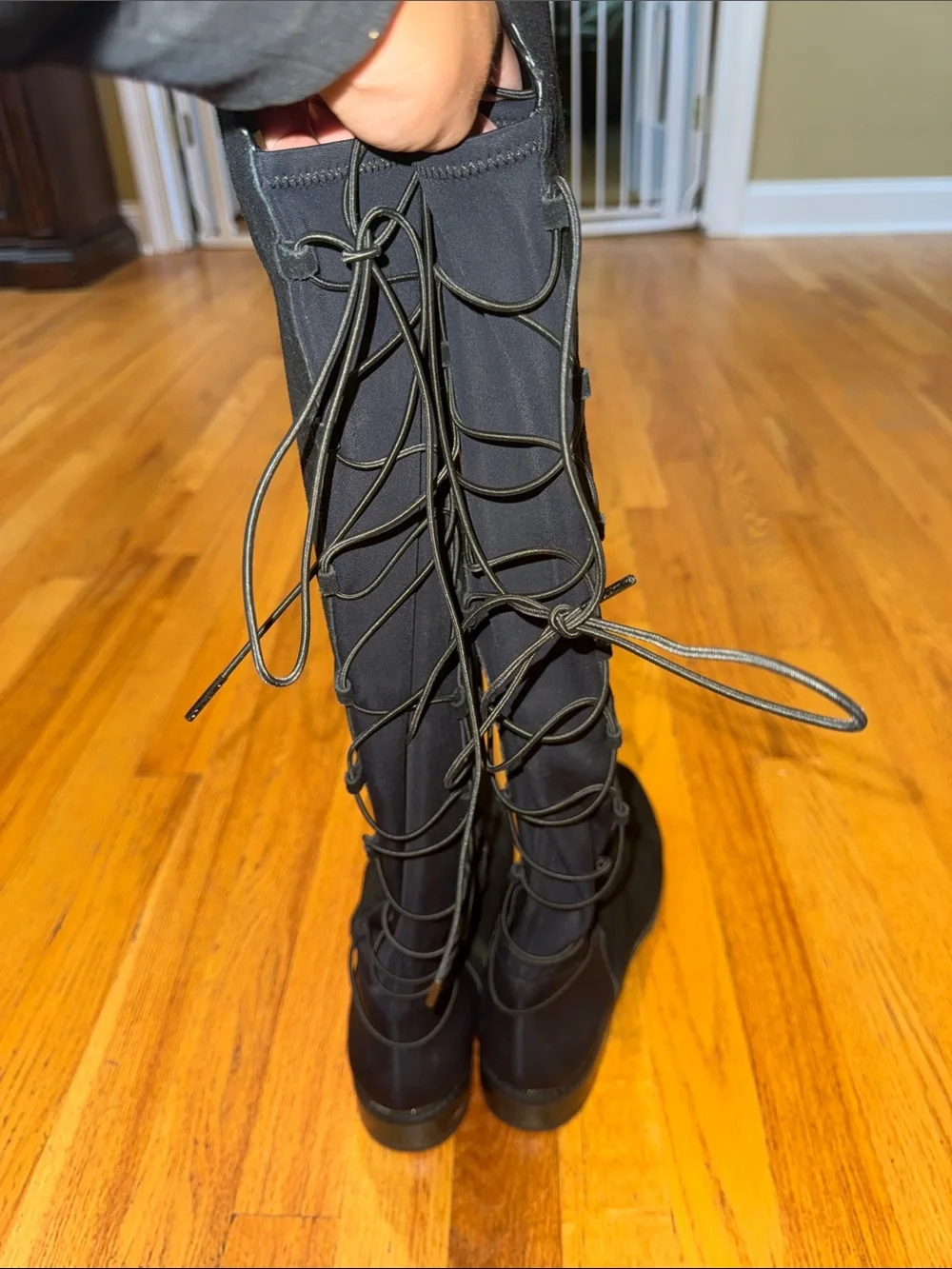 Michael Kors Black Over-the-Knee Suede Boots