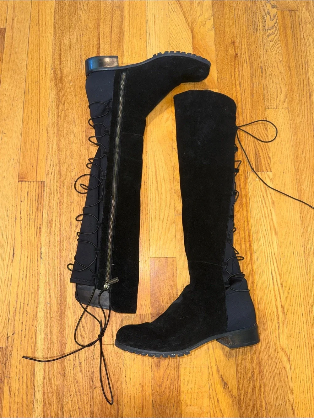 Michael Kors Black Over-the-Knee Suede Boots