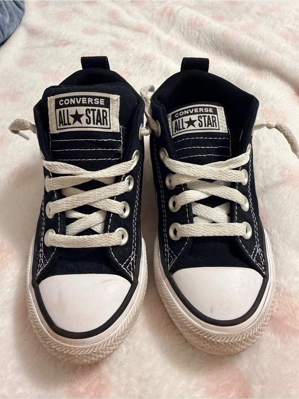 Converse Toddler Street Mid Top Sneakers - Light Black 11T