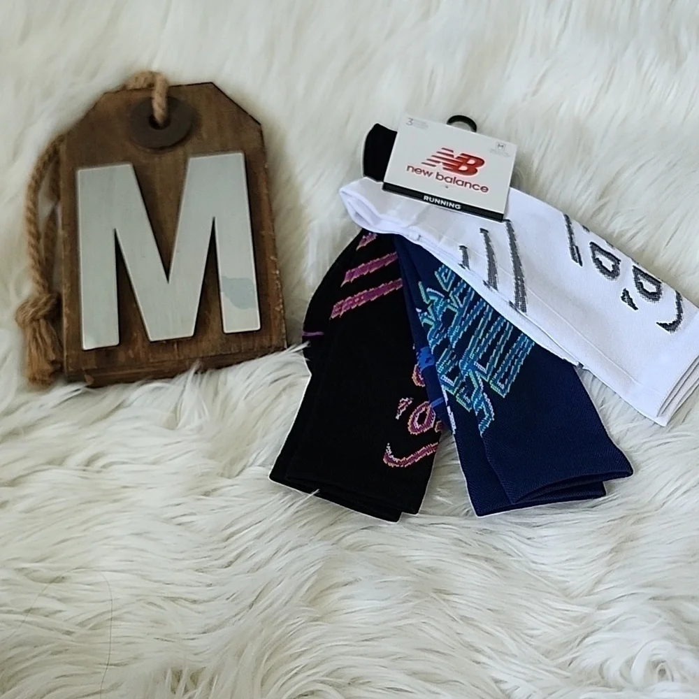 New Balance Multicolored Running Socks NWT