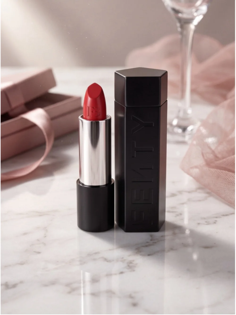 Fenty Beauty Mattemoiselle Plush Matte Lipstick 16 Danger Dancer Red New
