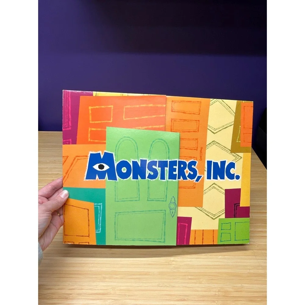 Disney Pixar Monsters Inc Fold-Out Portfolio Art Print‎ Set 14x11