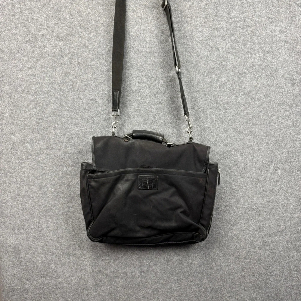 Coach Black Nylon Leather Messenger Bag Briefcase Laptop Bag 6410 Mens‎ Womens