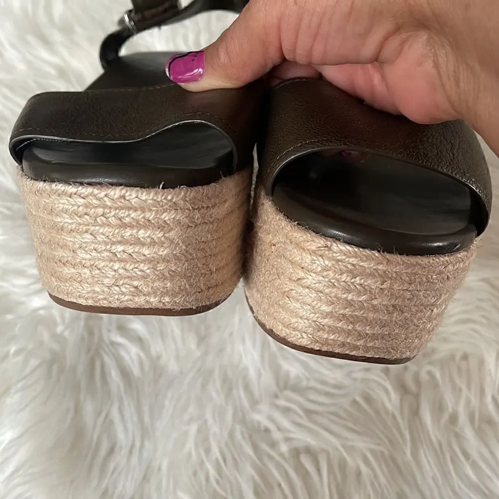 FRANCO SARTO LEATHER ESPADRILLES NWOT SIZE 8.5