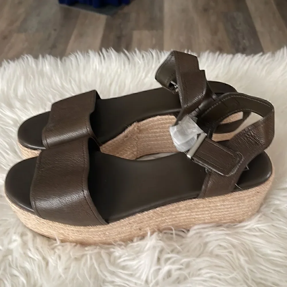FRANCO SARTO LEATHER ESPADRILLES NWOT SIZE 8.5
