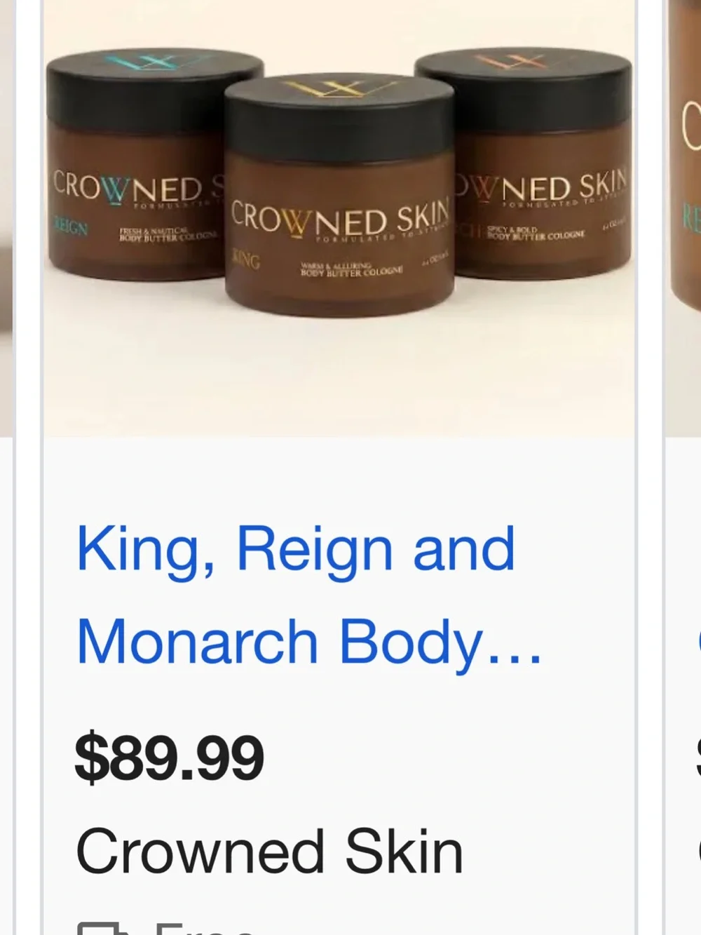 Men’s Body Butter Cologne — Brown