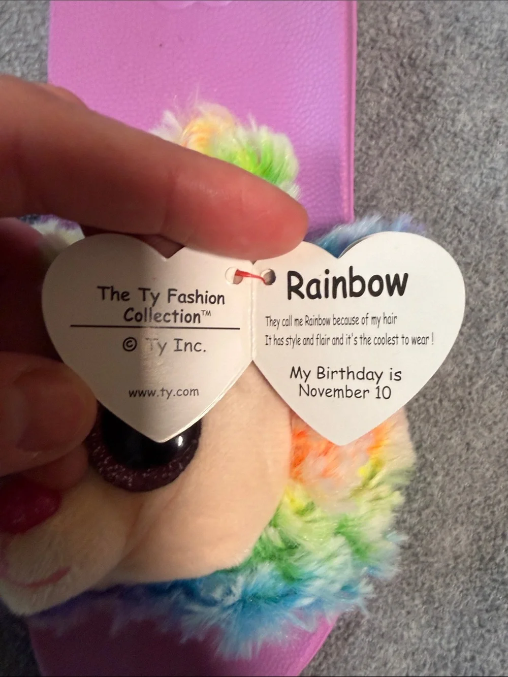 Ty plush rainbow