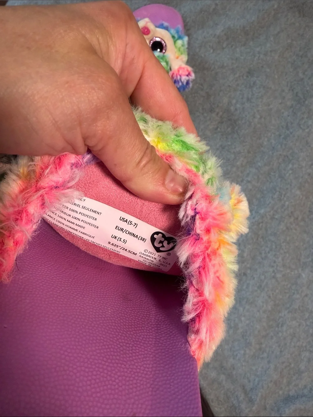 Ty plush rainbow
