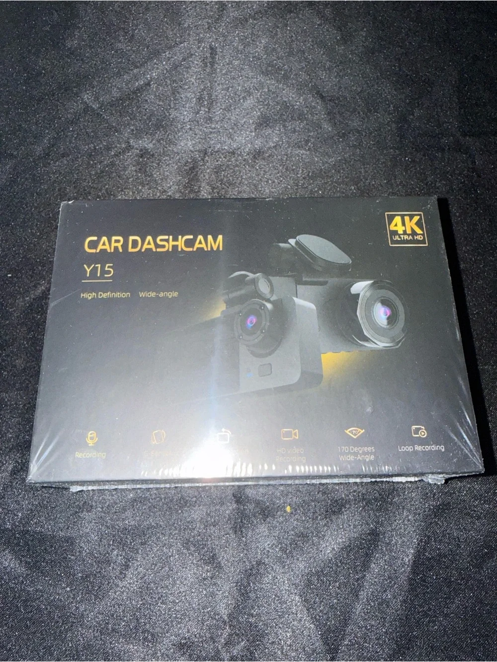 Y15 4K Car Dashcam - Black