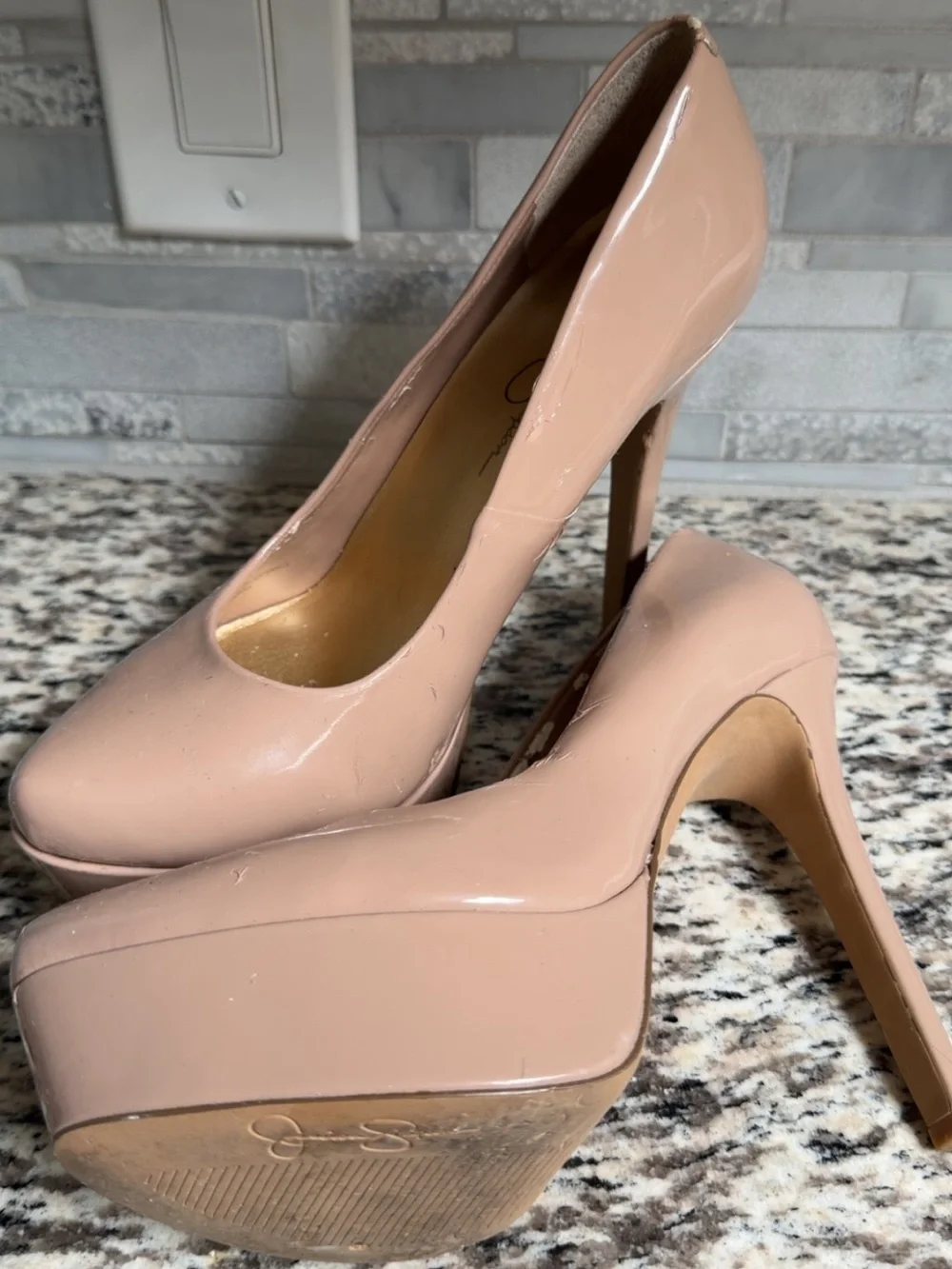 Jessica Simpson sleek patent