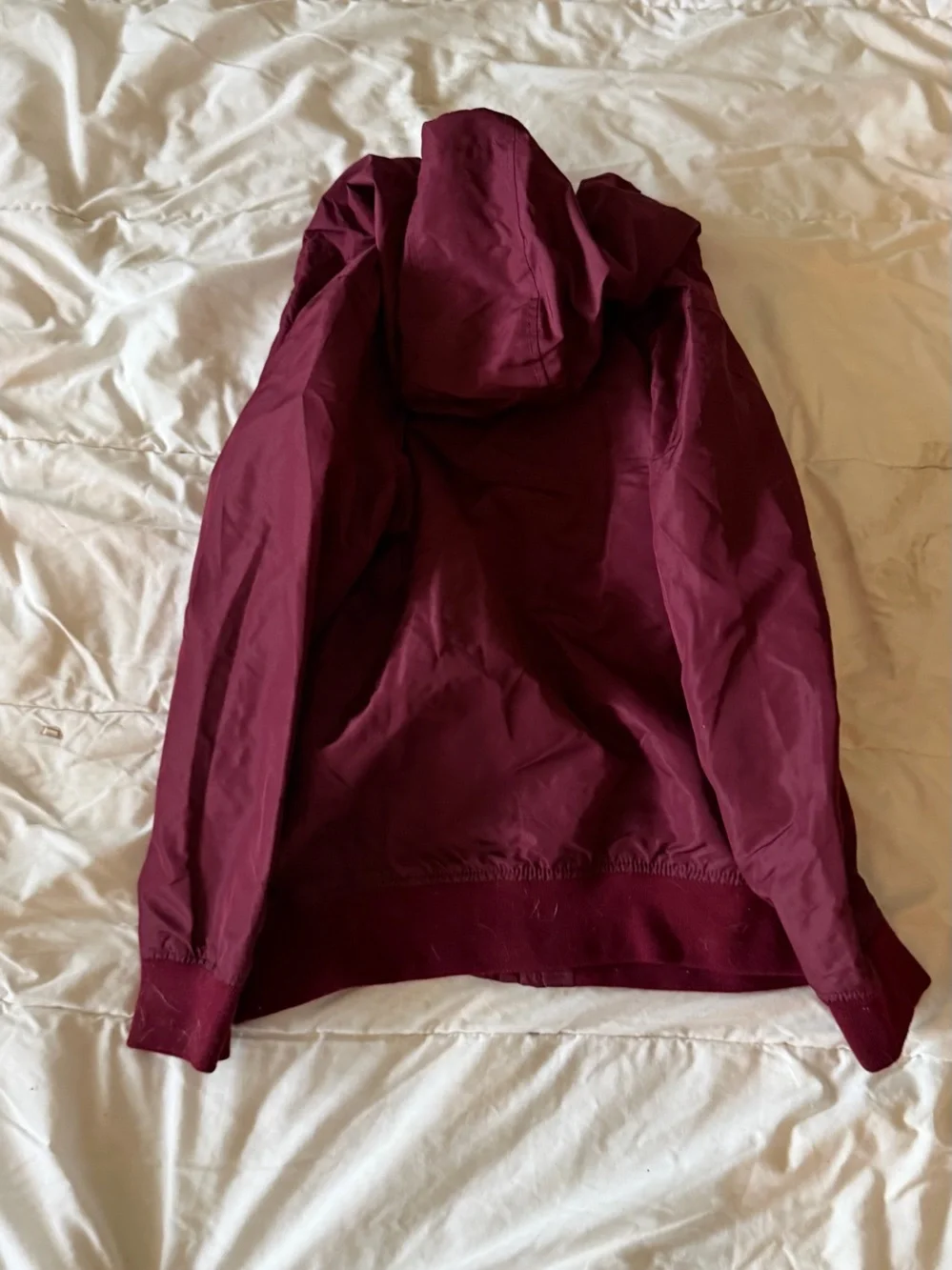 The Children's Place Hooded Bomber Jacket - Burgundy