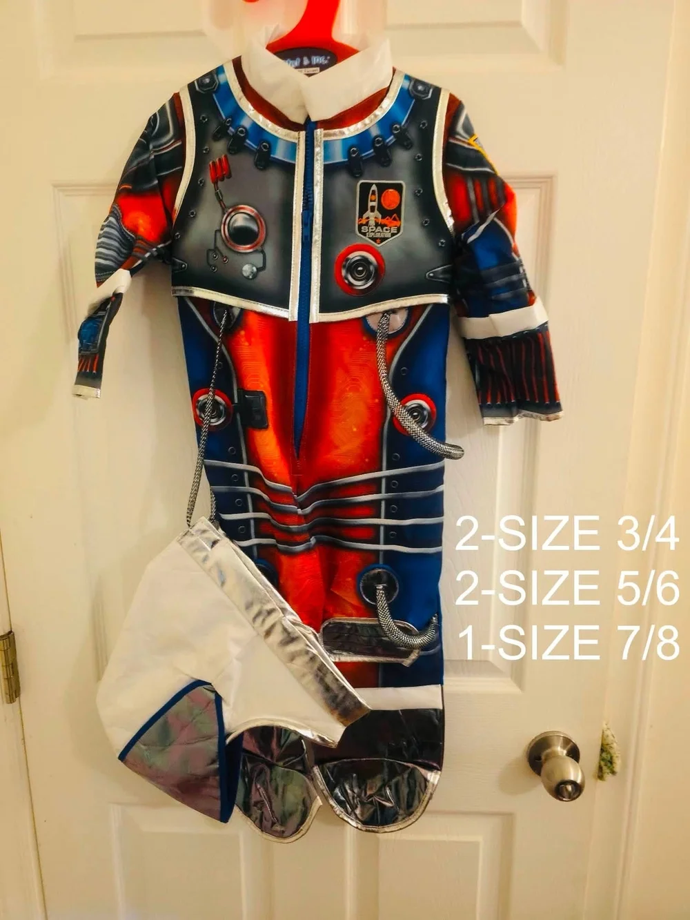 NWT Teetot Deep Space Astronaut Costume Set with Helmet Kids Size 3/4