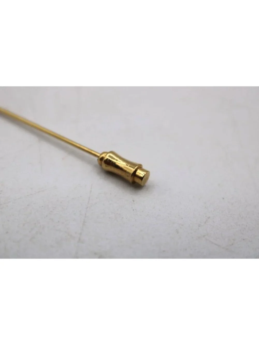 Vintage Gold Tone Lotus Flower Lapel Stick Pin Romantic MCM Hat, Scarf or Ties