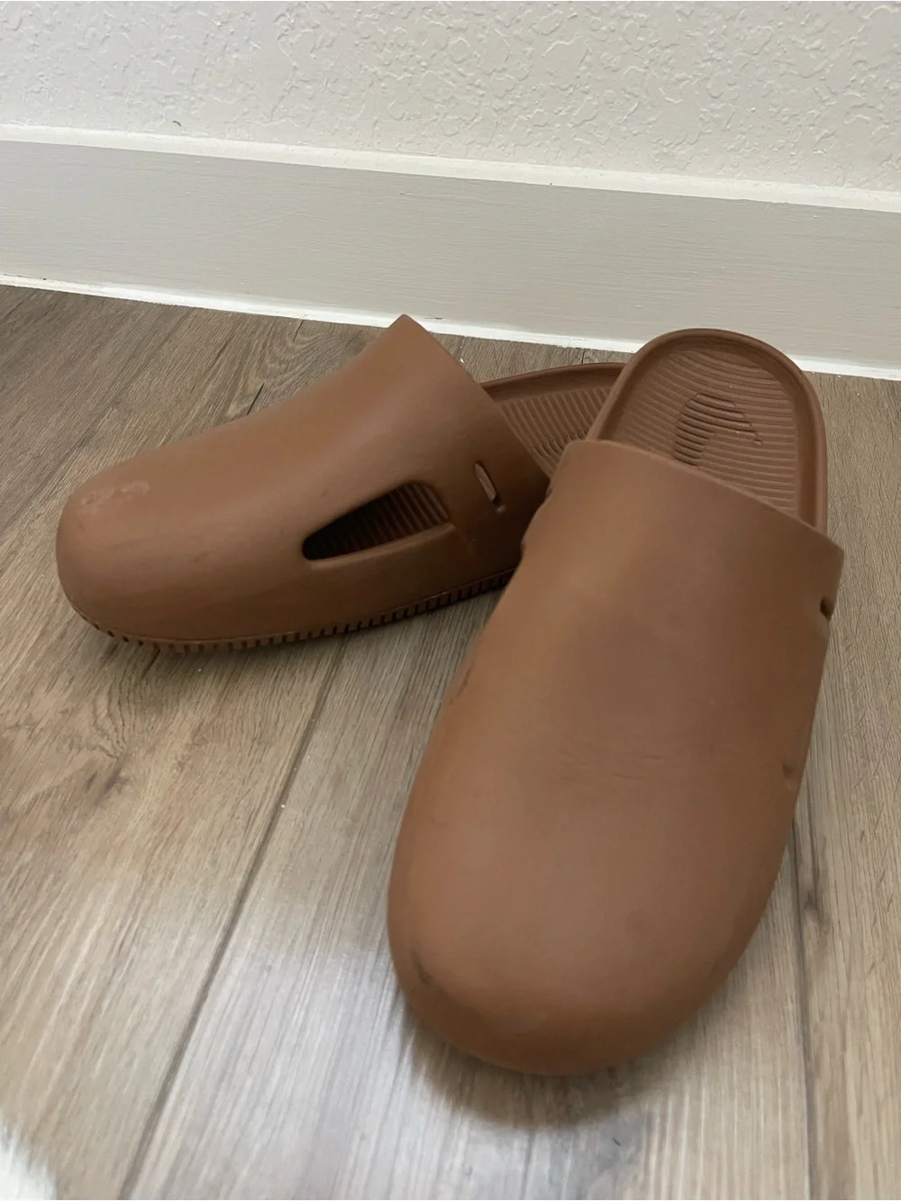 Nike Men's Slip-On Clog Sandals in Brown