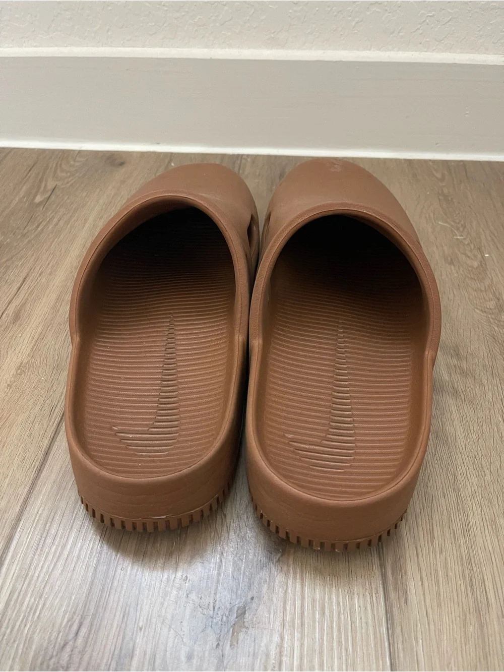 Nike Men's Slip-On Clog Sandals in Brown