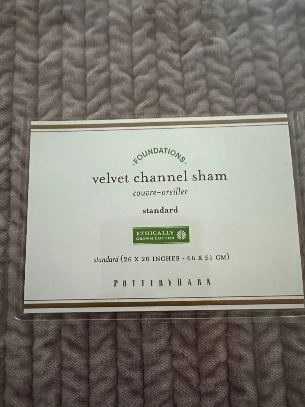 Pottery Barn soft velvet