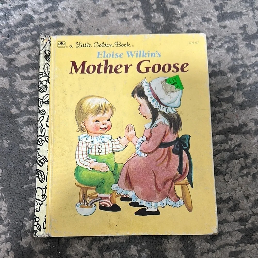 Scholastic Mother Goose Book with Yellow and Pink Cover